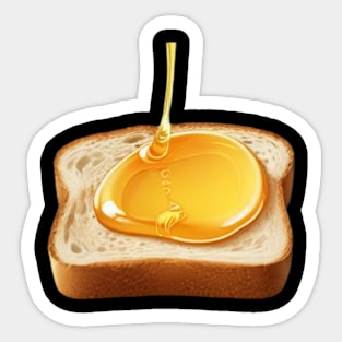 Honey Bread Sandwich Toast Coffee Beekeeper Bee Retro Since Vintage Sticker